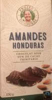 Mängden socker i Chocolat noir Amandes Honduras