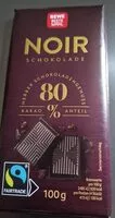 Mängden socker i Noir Schokolade