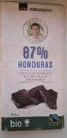 Mängden socker i Chocolat noir Bio 87% Honduras