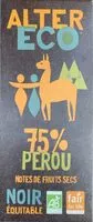 Mängden socker i Chocolat noir 75% Pérou