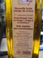 Mängden socker i Nouvelle Huile Vierge de Colza