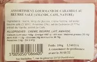 Mängden socker i Assortiment de caramels au beurre salé