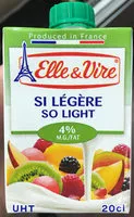 Mängden socker i Si légère 4% M.G.