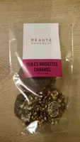 Mängden socker i Tuiles noisettes caramel
