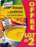 Mängden socker i Velouté de potiron à la crème fraîche (lot de 2)