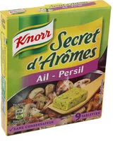 Mängden socker i Knorr Bouillon Cube Secret d'Arômes Ail Persil 90g
