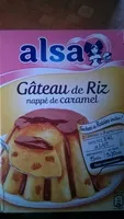 Mängden socker i Gâteau de Riz nappé de caramel