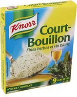 Mängden socker i Knorr Court-Bouillon Fines Herbes 9 Cubes 107g