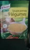 Mängden socker i KNORR Soupe Déshydratée Passée aux 9 Légumes 105g