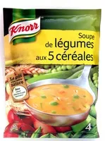 Mängden socker i Soupe de légumes aux 5 céréales
