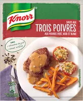 Mängden socker i Knorr Sauce Déshydratée Poivres Vert Noir et Blanc 32g