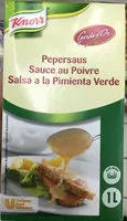 Mängden socker i Knorr Garde d'or sauce poivre 1L