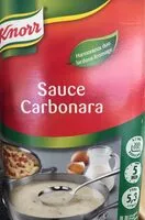 Mängden socker i Knorr Sauce Carbonara Déshydraté 800g jusqu'à 5,3L