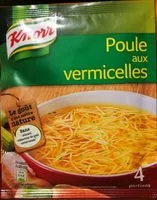 Mängden socker i Knorr Soupe Déshydratée Poule aux Vermicelles 63g