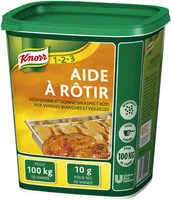 Mängden socker i Knorr 123 Aide à rôtir déshydraté 1kg