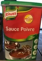 Mängden socker i Knorr Sauce Poivre déshydratée 900g jusqu'à 10L