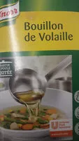 Mängden socker i Knorr Bouillon de Volaille Déshydraté 1kg jusqu'à 50L