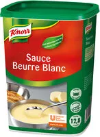 Mängden socker i Knorr Sauce Beurre Blanc déshydratée 1kg jusqu'à 12,8L