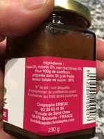 Mängden socker i Confiture rhubarbe