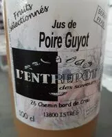 Mängden socker i Jus de Poire Guyot