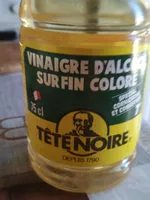 Mängden socker i Tete Noire, Vinaigre d'alcool surfin colore 7°, la bouteille de