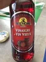 Mängden socker i Tete Noire, Vinaigre de vin vieux, la bouteille de