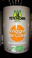 Mängden socker i Vinaigre de cidre Tête Noire Bio