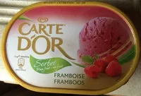 Mängden socker i Sorbet framboise plein fruit