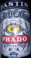 Mängden socker i pastis