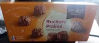Mängden socker i Rochers en chocolat au lait au praline JACQUOT, 16 unites