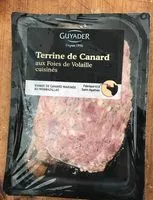 Mängden socker i Terrine de canard aux foies de volailles