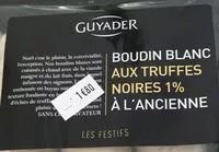 Mängden socker i Boudin blanc aux truffes noires
