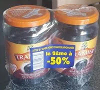 Mängden socker i Olives noires confites/dénoyautées Tramier