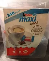 Mängden socker i BOX KINDER MAXI MINI 340 pcs