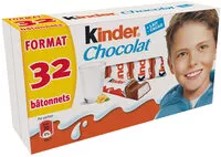 Mängden socker i Kinder Chocolat barres