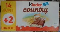Mängden socker i Kinder Country - 14+2 barres