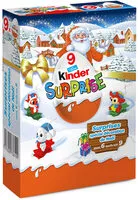 Mängden socker i Kinder surprise t9 boite de 9 œufs