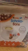 Mängden socker i Kinder schokobons t345 boite de 345 pieces