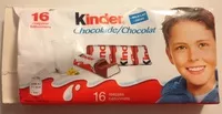 Mängden socker i 16 batonnets Chocolat