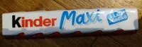 Mängden socker i Tablette Kinder Maxi 21G Unite
