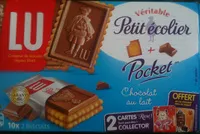 Mängden socker i Lu - Véritable Petit Écolier - Pocket - Chocolat au lait