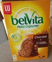 Mängden socker i Belvita - Petit Déjeuner - Chocolat & 5 Céréales Complètes