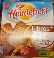 Mängden socker i Heudebert - Biscottes fibres+