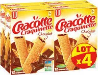 Mängden socker i 12 Craquinettes Chocolat x4