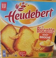 Mängden socker i Biscotte gout brioche heudebert