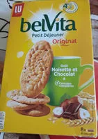 Mängden socker i Belvita petit déjeuner goût noisette et chocolat