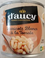 Mängden socker i 250g HARICOTS BLANCS A LA TOMATE D AUCY