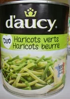 Mängden socker i Duo Haricots verts-Haricots beurre