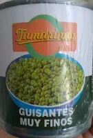 Mängden socker i Guisantes muy finos