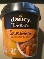 Mängden socker i Timbale Saucisses aux lentilles du Berry